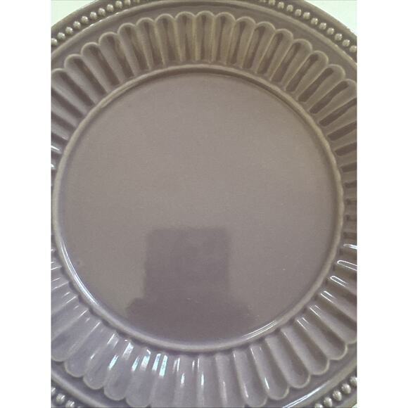 Lenox French Perle Groove Lavender Violet Set of 2 Salad Plates 8" - Picture 5 of 8